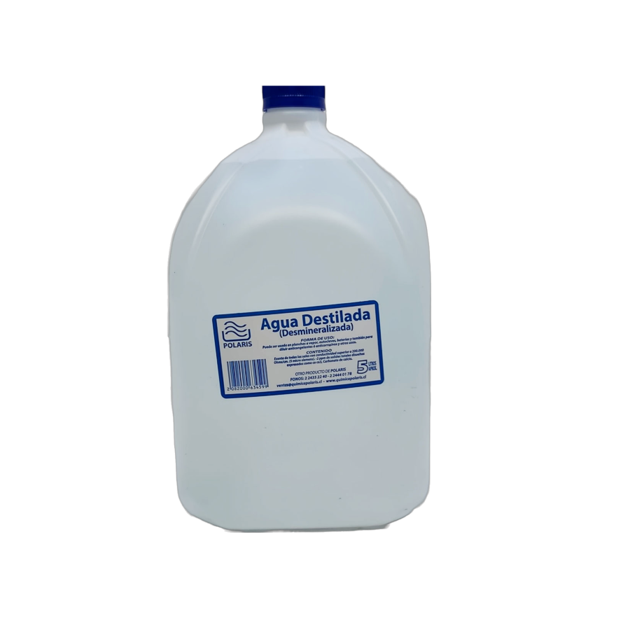 Agua Destilada / Desmineralizada 5 LT - SERVISANTIAGO